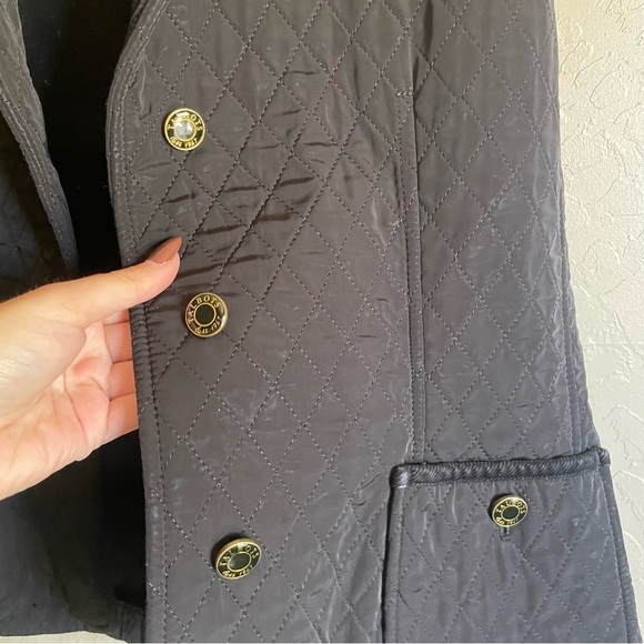 Talbots Black Diamond Sleeveless Button Close Vest - Picture 5 of 6